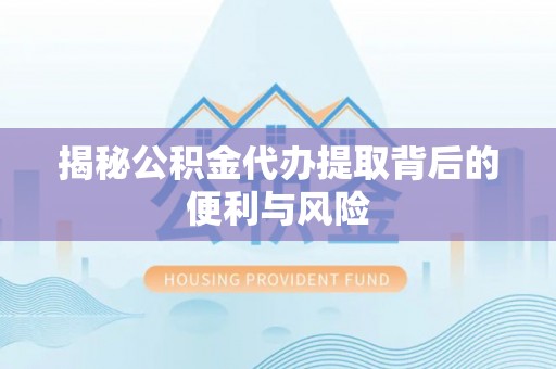 南丰揭秘公积金代办提取背后的便利与风险