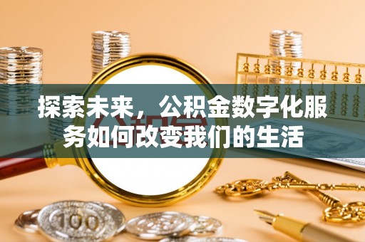 南丰探索未来，公积金数字化服务如何改变我们的生活