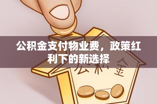 南丰公积金支付物业费，政策红利下的新选择