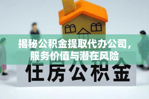 南丰揭秘公积金提取代办公司，服务价值与潜在风险